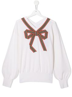 Burberry Kids пуловер с отделкой Icon Stripe