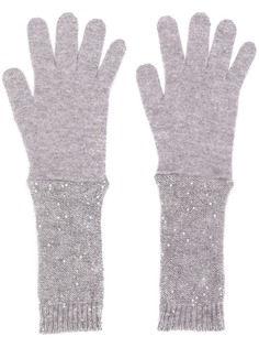 Fabiana Filippi длинные перчатки с пайетками