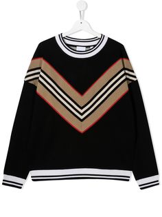 Burberry Kids джемпер с полоской Icon Stripe