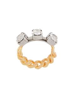 MM6 Maison Margiela кольцо с кристаллами