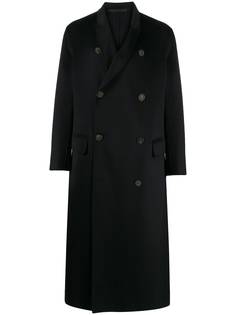 Giorgio Armani двубортное пальто с воротником-шалькой