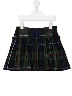 Il Gufo плиссированная мини-юбка в клетку тартан