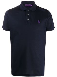 Ralph Lauren Purple Label рубашка поло с вышитым логотипом