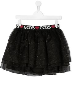 Gcds Kids многослойная юбка из тюля с блестками