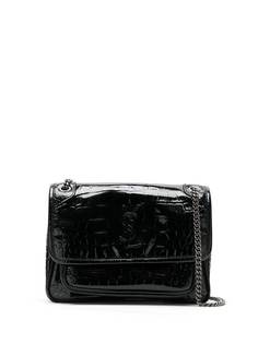 Saint Laurent сумка с тиснением под кожу крокодила