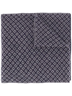 Eredi Chiarini diamond intarsia knit scarf