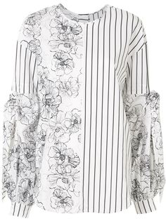 Silvia Tcherassi блузка с контрастным узором