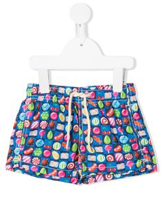 Mc2 Saint Barth Kids плавки-шорты с принтом Candy