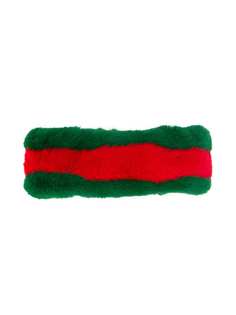 Gucci Kids повязка на голову с отделкой Web
