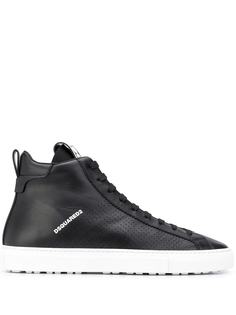 Dsquared2 высокие кроссовки с перфорацией