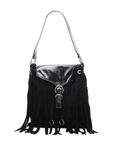 Yves Saint Laurent Pre-Owned сумка на плечо 1992 с бахромой