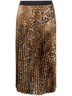Zadig&Voltaire плиссированная юбка Joyce с леопардовым принтом