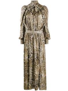 Zadig&Voltaire платье макси Run с леопардовым принтом