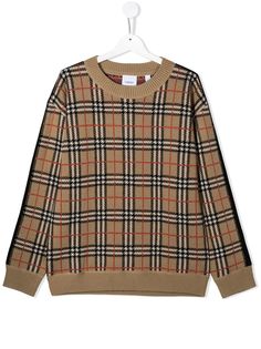 Burberry Kids толстовка в клетку Vintage Check