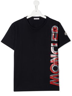 Moncler Enfant футболка с логотипом