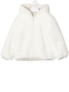Simonetta пальто на молнии с капюшоном