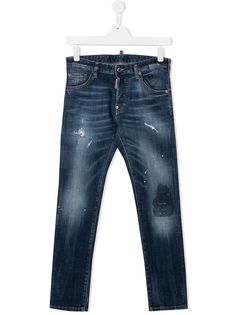 Dsquared2 Kids джинсы с эффектом потертости и прорезями