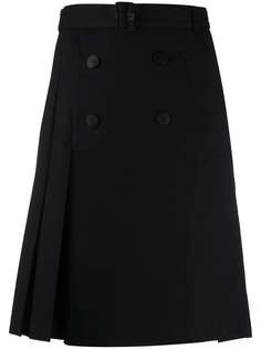 Neil Barrett плиссированная юбка с пуговицами
