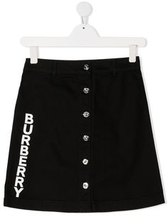 Burberry Kids юбка с логотипом