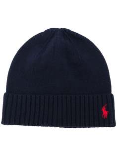 Ralph Lauren Kids шапка бини с вышитым логотипом