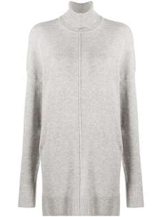 Isabel Marant трикотажное платье оверсайз с высоким воротником