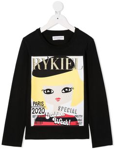 SONIA RYKIEL ENFANT футболка с длинными рукавами и принтом