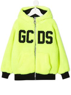 Gcds Kids куртка из шерпы с логотипом