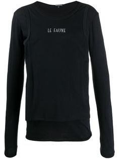 Ann Demeulemeester футболка с логотипом