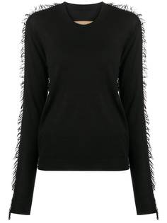 Uma Wang свитер с бахромой