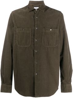 Aspesi вельветовая рубашка New C узкого кроя