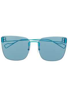 Balenciaga Eyewear солнцезащитные очки в оправе кошачий глаз с логотипом BB