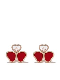 Chopard серьги Happy Hearts из розового золота с бриллиантами