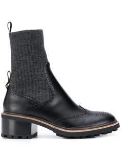 Chloé ботинки Franne с носочной вставкой