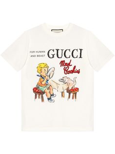 Gucci футболка с принтом Mad Cookies