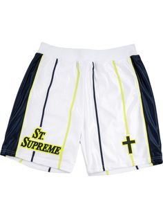 Supreme шорты с логотипом