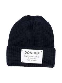 Dondup Kids шапка бини с нашивкой-логотипом