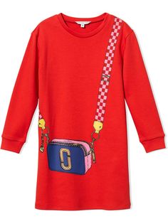 The Marc Jacobs Kids платье Snapshot с эффектом тромплей