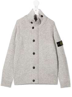 Stone Island Junior кардиган с воротником-воронкой