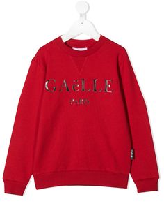 Gaelle Paris Kids толстовка с круглым вырезом и логотипом