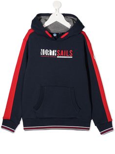 North Sails Kids худи с полосками и логотипом
