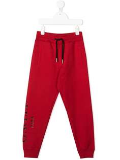 Gaelle Paris Kids спортивные брюки с кулиской и логотипом