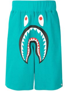 A BATHING APE® широкие спортивные шорты Shark Bape