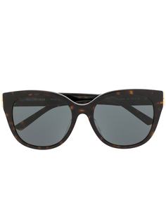 Balenciaga Eyewear солнцезащитные очки в оправе кошачий глаз с логотипом BB