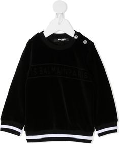 Balmain Kids джемпер с тиснением Balmain Paris