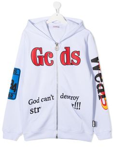 Gcds Kids худи на молнии с логотипом