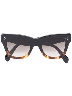 Celine Eyewear солнцезащитные очки в массивной оправе кошачий глаз