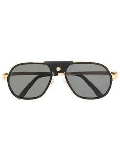 Cartier Eyewear солнцезащитные очки-авиаторы Santos de Cartier