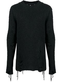 Thom Krom джемпер с эффектом потертости
