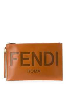 Fendi клатч с логотипом