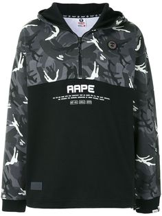 AAPE BY *A BATHING APE® худи на молнии с камуфляжным принтом